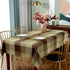 Rectangle Tablecloth Plaid Style Polyester Table Cloth, Spillproof, Dust-Proof, Heavy Weight for Kitchen Dining Table