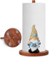 Ocean Gnome Decorative Paper Towel Holder,Coastal Kitchen Decorative,Cute Gnome Wooden Paper Towel