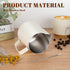 Milk Frothing Pitcher, 20oz Stainless Steel Cup with Clear Scale, Cappuccino Accessories for Barista Coffee Bar