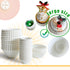 qiqee 300 Count Jumbo Cupcake Liners, White Muffin Liners, Food Grade Baking Cups Paper (Large Size)