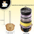 2 Packs Revolutionary Tumbler Lid Organizer, Detachable Bamboo Cup Lid Organizer, Vertical Storage for 10 Lids and More, Keep Kitchen Cabinets Clutter-Free and Countertops Organization by Faunayo