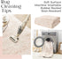 5 7 Playroom,5x7 Pink Nursery Rug for Baby Girl x Neutral Blush Pink Boho Cute Floral Foldable Machine Washable Low