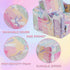 2-in-1 Kids Couch Sofa Toddler Couch Unicorn Glow in the Dark Foldable Kids Sofa Bed Flip Open Toddler Sofa Chair