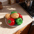 Meiwlong 6Pcs Mix Fake Vegetables Bell Peppers,Potato,Tomato,Realistic Artificial Vegetable for Home Decoration,Fake