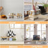 Set 2 Counter NEX Bamboo Cabinet Organizer Shelf, of Kitchen Shelves, Spice Rack, Stackable Kitchen Shelves Organizer