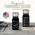 Black Salt and Pepper Shakers Set by Brighter Barns - Cute Black Kitchen Decor, Gothic or Halloween Style, Farmhouse