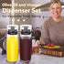 2 Pack, 9.5oz/280ml Oil and Vinegar Dispenser Olive Oil and Vinegar Cruet Dispenser Bottle,Wide Opening(Easy Refilling)