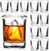Ruckae 12 Pack 2 OZ Shot Glasses Set, Clear Shot Glasses Bulk with Heavy Base for Vodka Tequila Whiskey