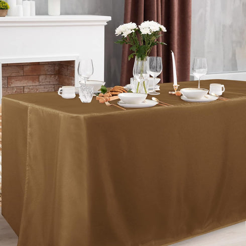 2 Pack 4ft Shows?48L 24W 30H Inches, Obstal Tablecloths for Rectangle Tables - Water Resistant Washable Fabric