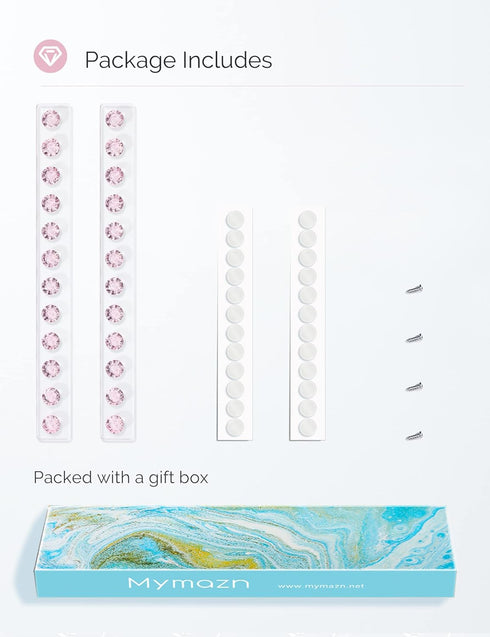 Acrylic Necklaces Holder, Wall Mounted Jewelry Organizer with 12 Hooks, Clear Necklace Hangers for Girls