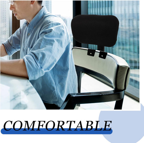 Tofficu Office Chair Headrest Attachment, Adjustable Head Cushion with Soft Pillows for Computer Chair (2.2cm Clips)