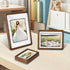 SZKYSJGS 8x10 8 10 6x8, Wood Picture Frame, Solid Natural Walnut Rounded Corner Photo Frame with Tempered Glass, x