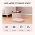16.1"x12.2"x12.2" PINPLUS Storage Ottoman Boulce Tufted Oval Small Ottomans for Living Room Foot Rest with Storage