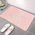 Pink Welcome Mat Bath Mats for Teen Girls, Front Door Mat for Home Kitchen Bathroom, 30 x 16 Inch