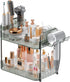Bathroom Counter Organizer, 2 Tier Makeup Skincare Storage Tray with Hair Dryer