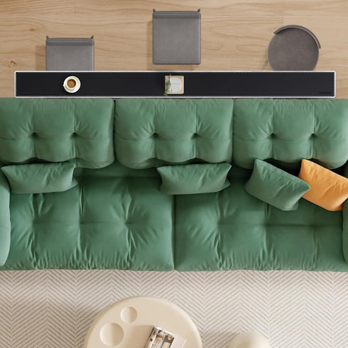 78.8 5.9 Inches CENNBIE Console Table Leather Cover - x Sofa Table Narrow Long Mat - TV/Media/Gaming/Center Console