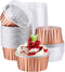 EUSOAR Disposable Baking Cups, 5oz 50pcs Foil Ramekins, Aluminum Muffin Liners with Lids