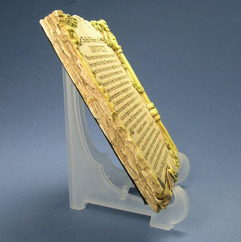Clear Plastic Easels with Locking Bar Security, Lightweight 5"H for Display