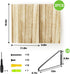 16.5 12 0.6in Fixwal X X Floating Shelves, Rustic Wood Large Wall Mounted Shelves for Decor Storage for Bedroom, Living