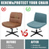 Armless LiveGo Chair Covers, Elastic Criss Cross Chair Cover, Perfect for Vanity/Mid Back Wide Seat Accent/Office Desk