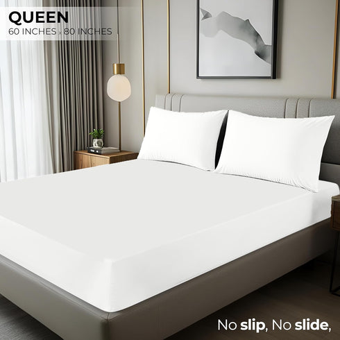 Utopia Bedding Queen Fitted Sheet - Deep Pocket - Soft Microfiber - Easy Care - 1 Sheet Only (White)