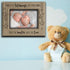 BELLA BUSTA - Twice The Blessings From Above, Twins New Baby Gift - Engraved Leather Picture Frame (5x7 Horizontal)