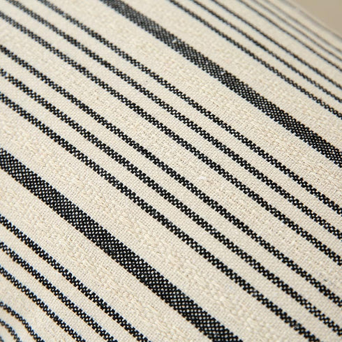 Kiuree Black and Beige Farmhouse Throw Pillow Covers, Set of 2 Decorative Square Pillow Cases for Sofa, Couch, Bedroom