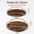 2 Pack 9'' 10'' Countertop, LAMU Lazy Susan Turntable Organizer for Table Top Cabinet, Wooden Lazy Susan for Kitchen