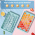 Round Ice Cube Tray with Lid & Bin, Ice Ball Maker Mold for Freezer, Makes 66PCS Sphere Ice Cubes