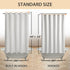 River Dream No Hook Hotel Cloth Shower Curtain - Waterproof Soft Washable Fabric with Magnets, Standard Size