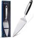Cake Cutter and Pie Server, Stainless Steel Angled Spatula with Serrated Blade, Professional Wide Slicer for Cakes,