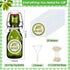 20 Pack Favors(4 oz,Olive Queekay Mini Swing Top Glass Bottles for Vanilla Extract Homemade Olive Oil Bottles with Lids