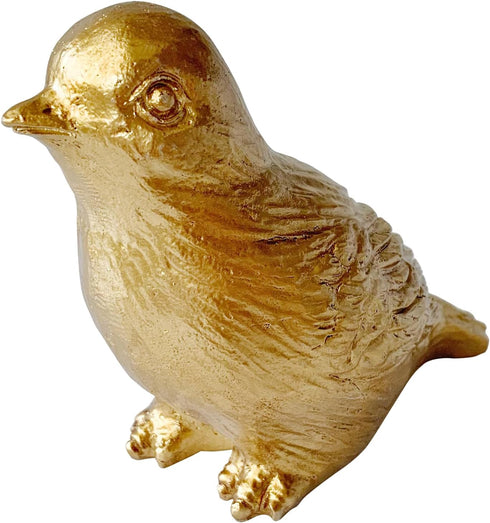 Golden Bird Statue, Animal Figurine Home Decor, Bird Sculpture for Home Office