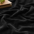 BEDELITE Fleece Blankets Queen Size, Luxury Plush Cozy Fuzzy Black Blanket 90x90 Inches, Super Soft Warm Lightweight