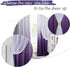 72 inches 52" 2 PONY DANCE Bedroom Curtains Long - Double Layered Ombre Panels with White Sheer Overlay, Purple Bedroom