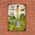 Retro Garden Metal Sign, Plant A Garden Outdoor Decor, Funny Gardening Gifts for Women, Rustic Wall Art 8x12 Inch