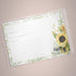 Dashleigh 50 Double-Sided Sunflower Recipe Cards, 4x6 Inches