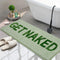 Get Naked Green Bath Mat Runner 18"x47" Non-Slip Shaggy Absorbent Machine Washable Bathroom Rug for Shower