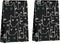 Lovdazzles 2 Pcs Whimsical Cat Kitchen Towels, Seamless Pattern Decorative Absorbent Microfiber Dish
