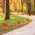 Zozen 100Pack Marking Flags: Orange, Green, Blue Marker Flags for Lawn, 15x4x5 Inch Landscape Flags