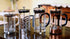 Elanze Designs Large Glass and Bamboo French Press Coffee Maker, 1 Liter