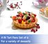 6 Pack Mini Fluted Tart Pans 4 Inch with Removable Bottom, Nonstick Quiche Pan for Baking Treats and Pies