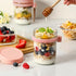 4 Pack 16 oz LANDNEOO Overnight Oats Containers with Lids and Spoons, Glass Mason Jars with Airtight Lids, Overnight