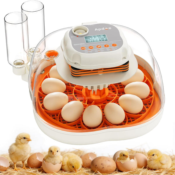 APDOE Egg Incubators for Hatching Eggs, Temperature and Humidity Control, Automatic Egg
