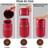 Electric Coffee Grinder, 2.8 oz, Stainless Steel Blades for Beans, Spices, Herbs, Grains, Nuts, Black
