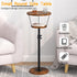Kificet 2 Small Side Table, Tier Drink Table, Height Adjustable Round End Table, Pedestal Side Table for Small Spaces