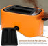 Silicone Toaster Dust Cover, 2 Slice Electric Bread Maker Lid, Black Toaster Machine Top Cover Accessories