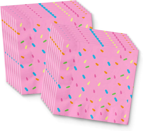 Ice Cream Shop Birthday Party Supplies – Decorations, Tableware Set for 16 Includes Plates, Napkins, and Cups