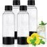 meekoo 4 Pcs Soda Carbonating Bottles, Clear Soda Maker Bottle, Compatible with Isoda Drinkmate Maker for Home Party