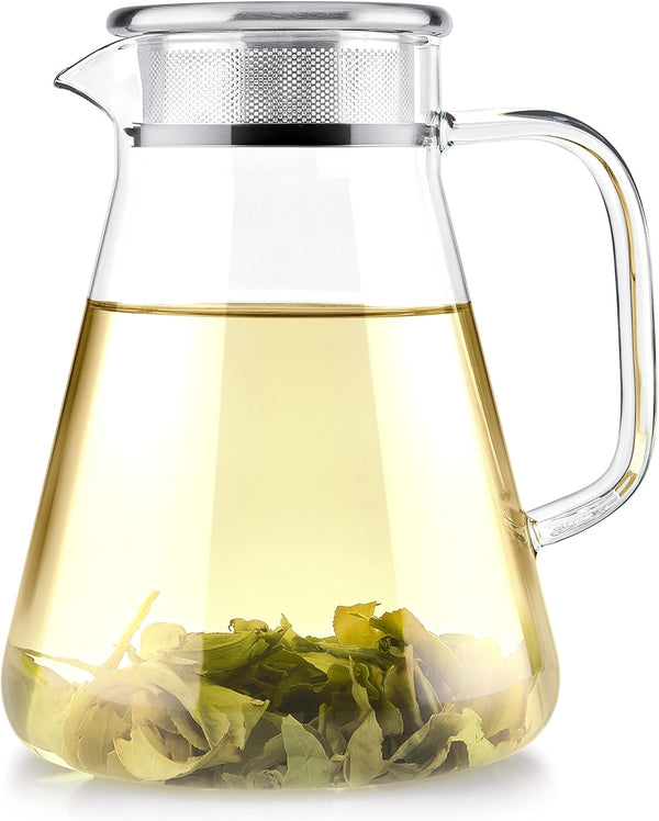 Teabloom One-Touch Tea Maker, 2-in-1 Teapot and Kettle with Stainless Steel Filter